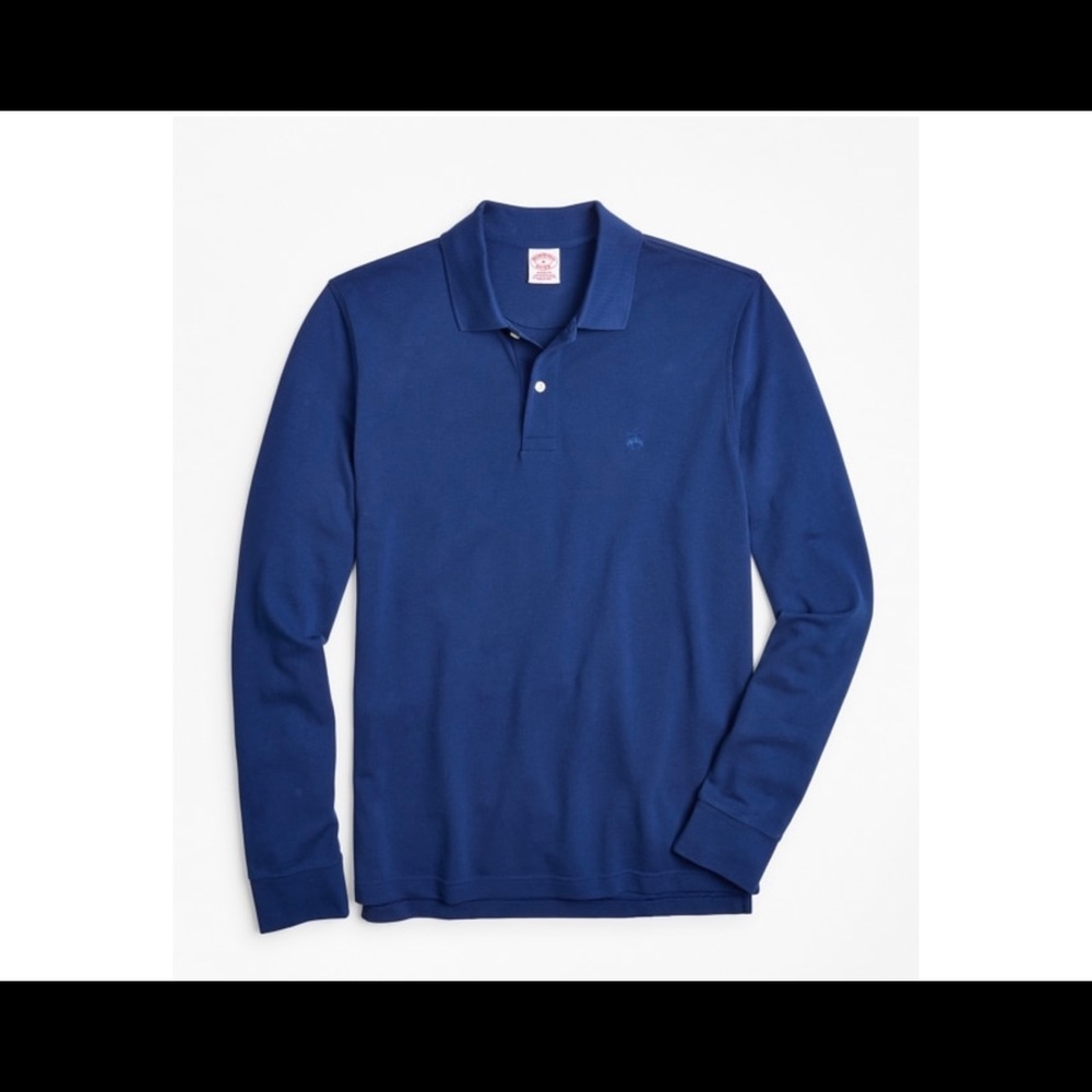 Brooks Brothers 346 Long Sleeve Polo EUC Size M